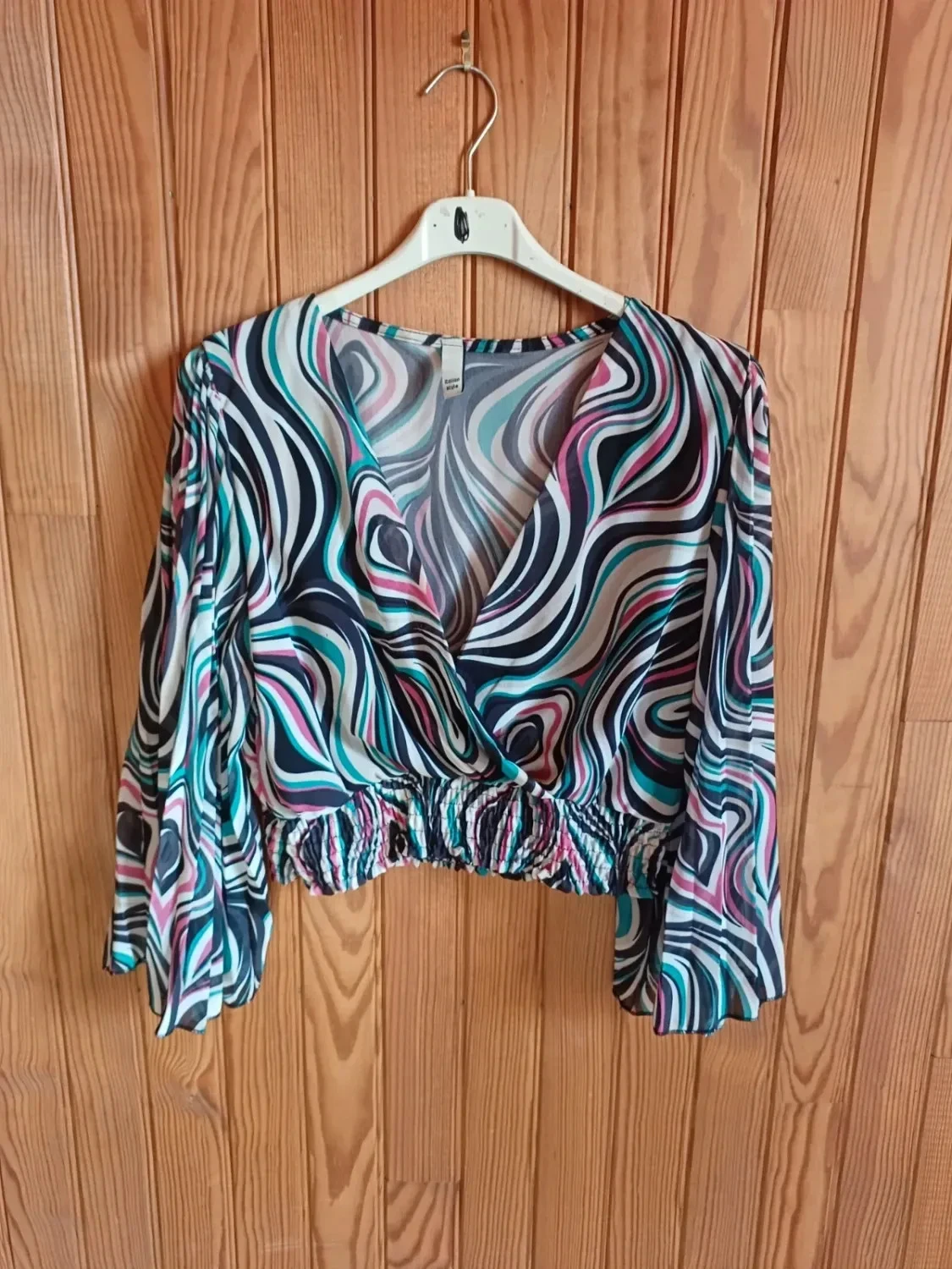 Italian style smocked fluid top – photo 2